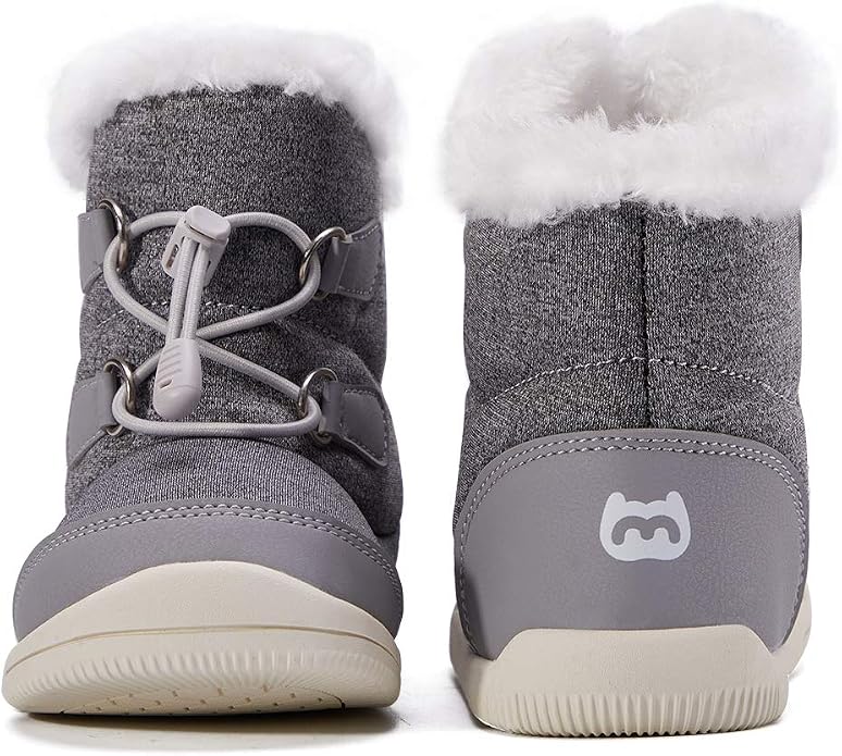 BMCiTYBM Toddler Baby Snow Boots Winter Shoes Boys Girls Cold Weather Baby Faux - Image 5