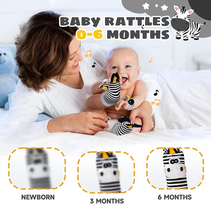 Baby Toys 0-6 Months, High Contrast Baby Toys - Image 2