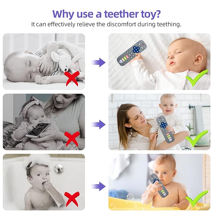 Chuya TV Remote Teether for 3-12-18 Months Babies Infant Toddlers Remote - Image 3