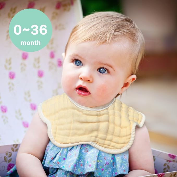 Baby Bibs Muslin Drool Teething Drooling Bibs - Image 2