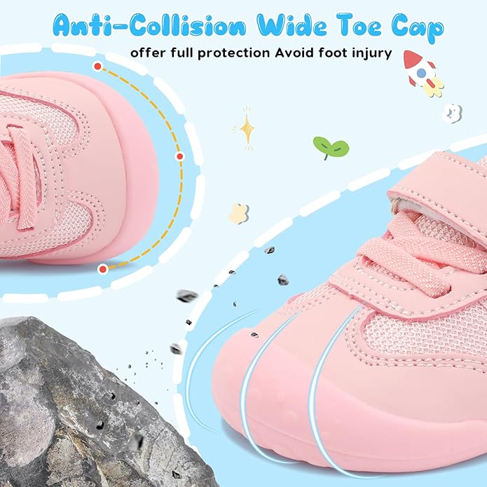 Scurtain Baby Shoes Boy Girl First Walking Shoe Infant Crib Breathable Sneakers - Image 2