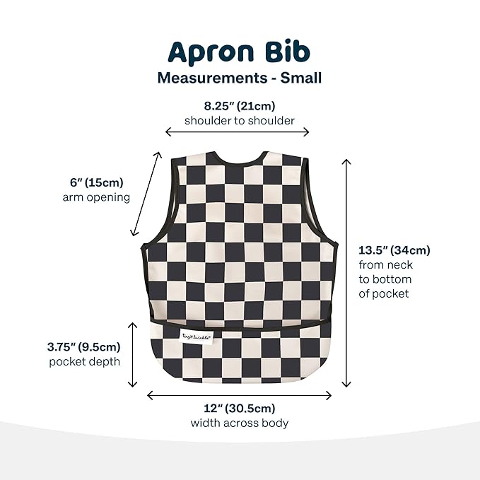 Twinkle Short Sleeve Apron Baby & Toddler Bib – Waterproof, Mess-Proof Bibs - Image 4