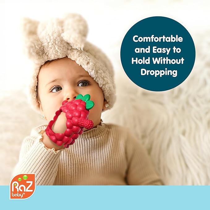 RaZbaby RaZberry Grip Silicone Teether Toy - Image 6