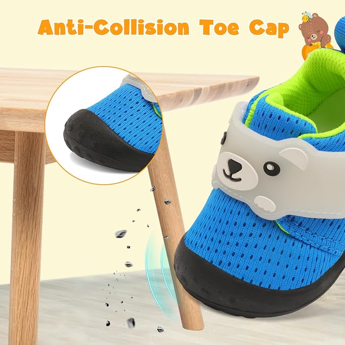 FEETCITY Baby Walking Shoes Wide Baby Shoes Boys Girls Infant Sneakers Crib - Image 5