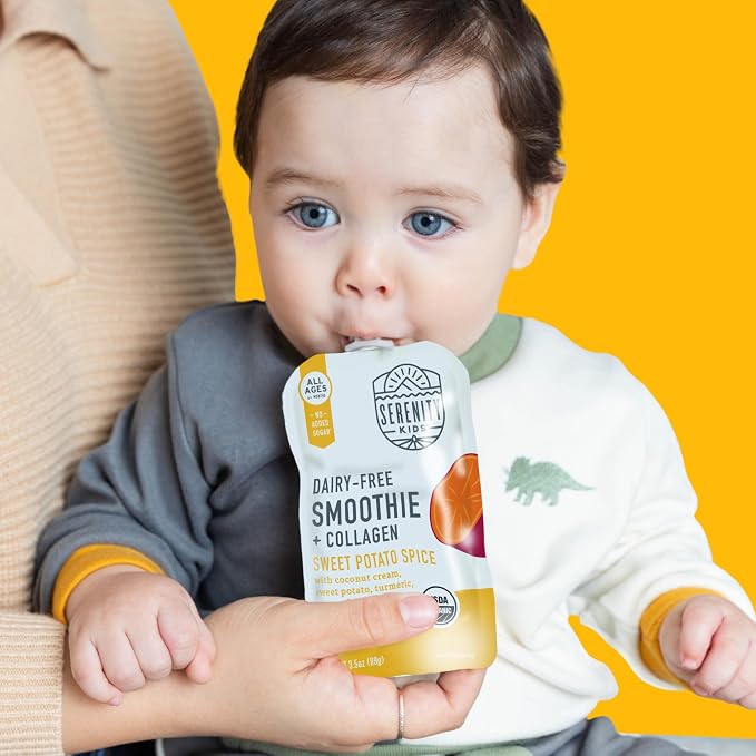 Serenity Kids 6+ Months Dairy-Free Smoothie Baby Food Pouches - Image 6