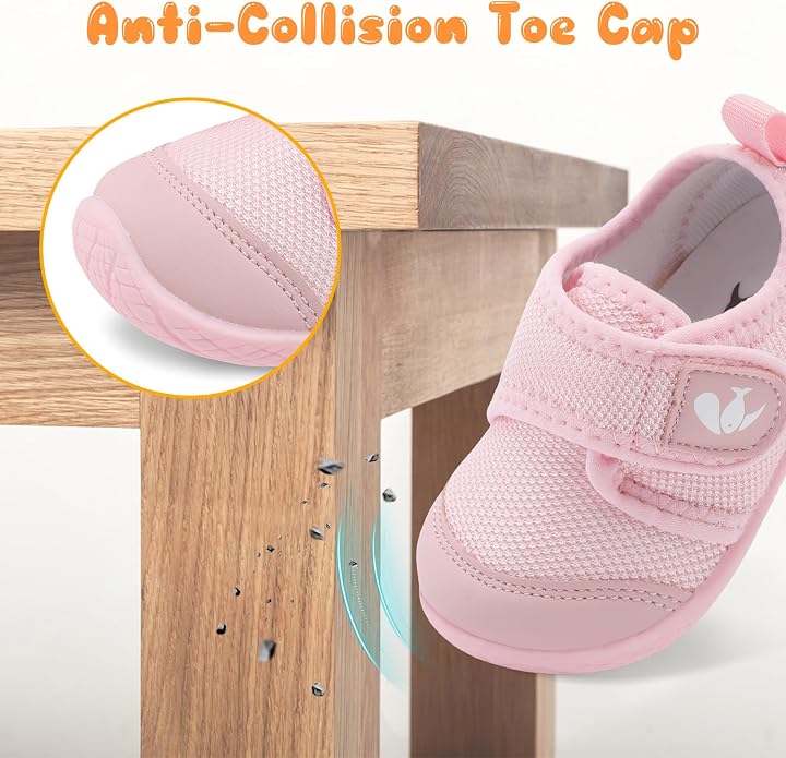 FEETCITY Baby First Walking Shoes Boys Girls Infant Sneakers Crib Shoes - Image 3