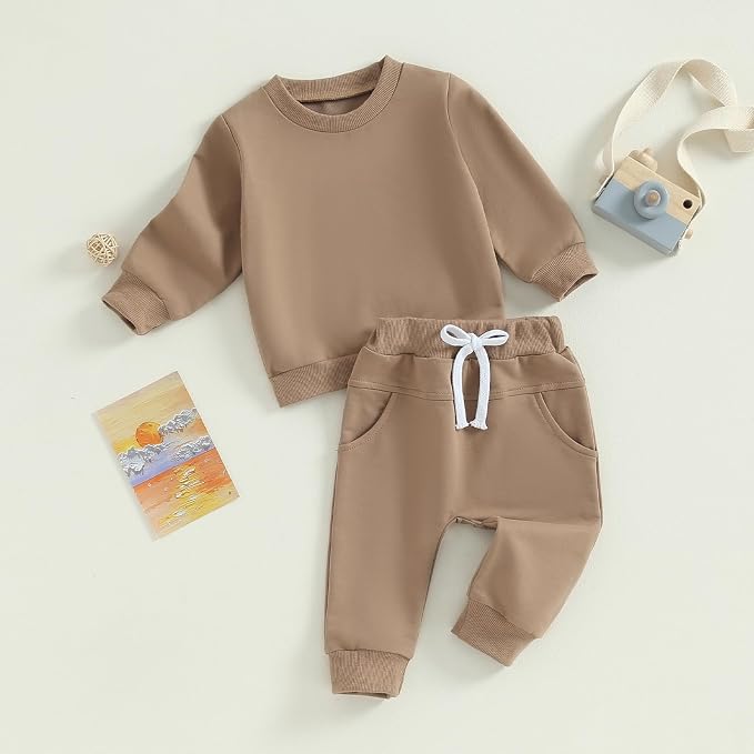 Tiaham Baby Boy Clothes Girl Outfits Fashion Sweatshirt Sweat Pant Kids Toddler - Image 9