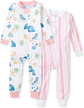 Burt's Bees Baby baby-girls Sleepers, 100% Organic Cotton, One-piece Zip Up by BurtsBeesBaby