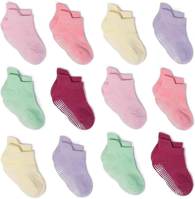 Zaples Baby Non Slip Grip Ankle Socks by ZAPLES