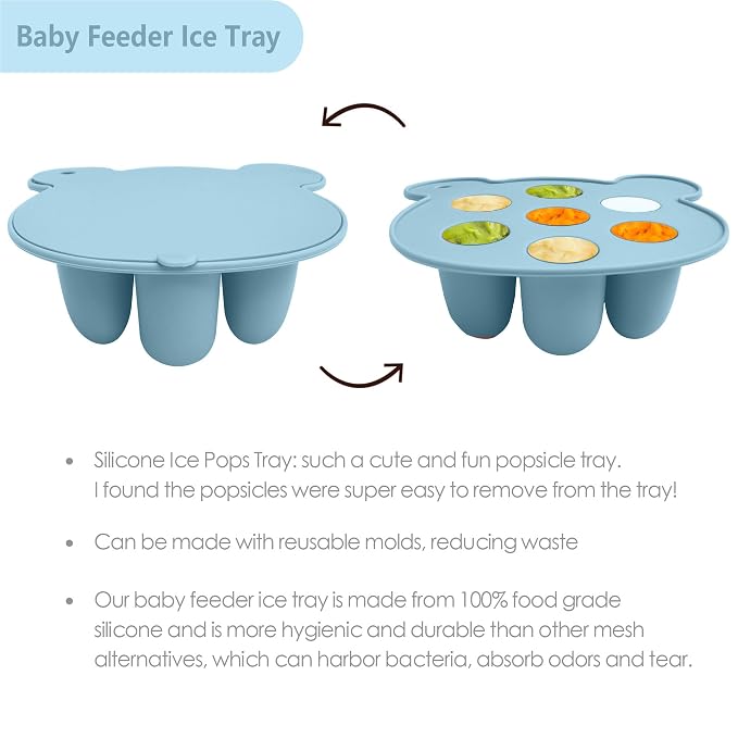 Baby Food Feeder Pacifier with Breast Milk Popsicle Teether-Silicone Forage - Image 5