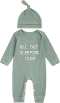 Fernvia Newborn Baby Boy Clothes Letters Print Bodysuit 3 6 9 12 18 Months Long by Fernvia