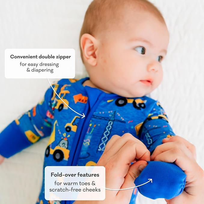 Little Sleepies Pajamas for Baby Boys & Girls, Viscose from Bamboo Baby Pajamas - Image 4
