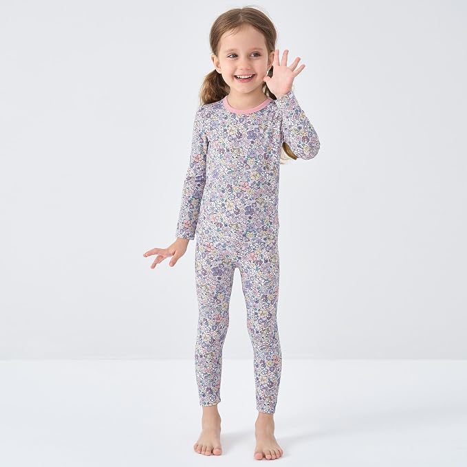 pureborn Baby Toddler Kids Viscose from Bamboo Pajamas Set Pjs 2pcs 18M-8Y - Image 2
