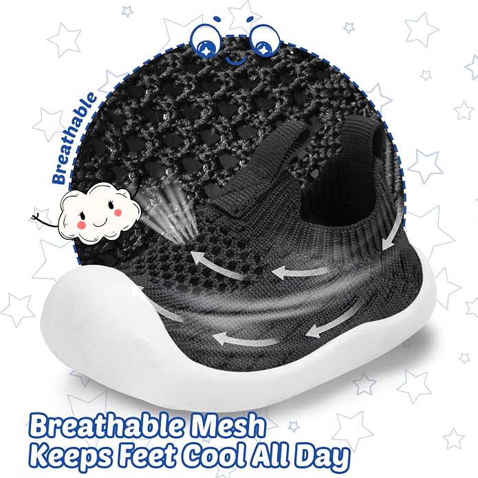 Baby Walking Shoes Toddler Girl Boy Soft Sole Breathable Cotton Canvas Shoes - Image 5
