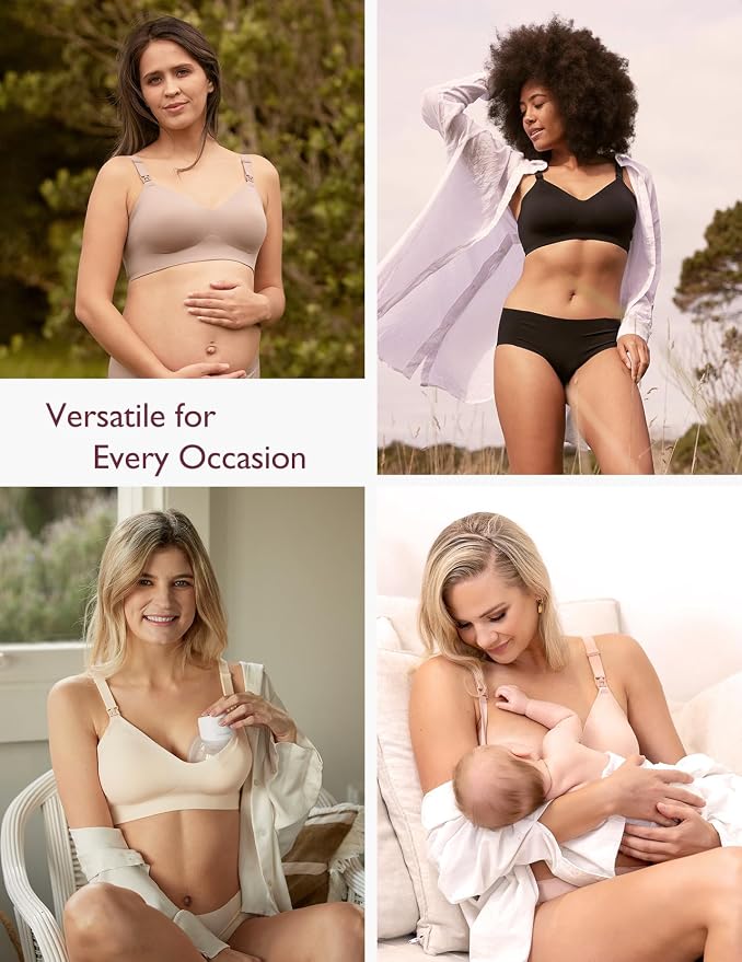 Momcozy Nursing Bras for Breastfeeding, YN21 Seamless Ultra Comfort Maternity - Image 8