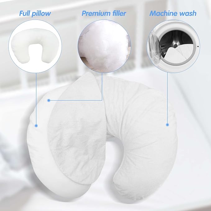 LAT Waterproof Nursing Pillow for Breastfeeding, Waterproof Removable Cover - Image 6