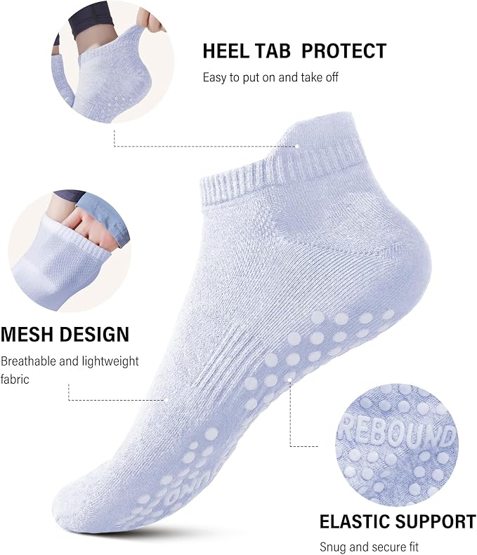 DIBAOLONG Pilates Socks with Grips - Image 4