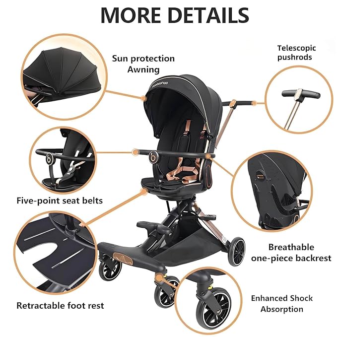 Lightweight Folding Stroller Wagon - Image 6