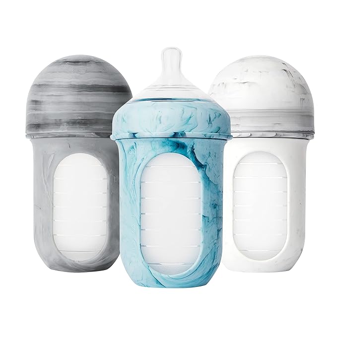Boon Nursh Reusable Silicone Pouch Baby Bottles by Boon