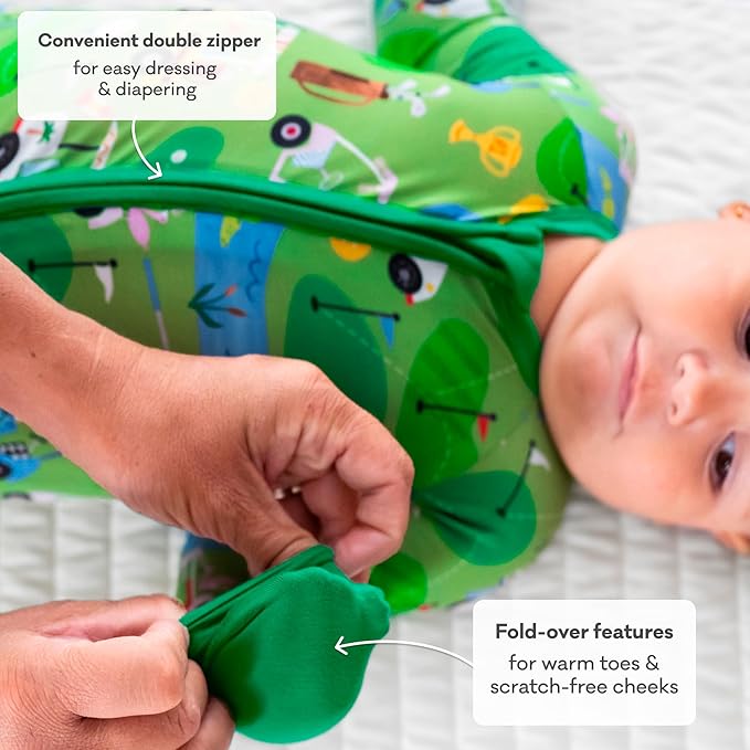 Little Sleepies Pajamas for Baby Boys & Girls, Viscose from Bamboo Baby Pajamas - Image 4