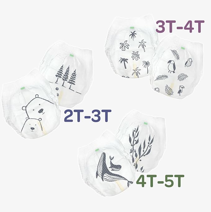 Parasol Clear+Dry Natural Disposable Diaper Pants, RashShield Protection and - Image 6