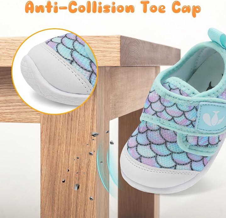 FEETCITY Baby First Walking Shoes Boys Girls Infant Sneakers Crib Shoes - Image 3