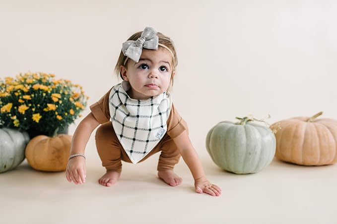 Copper Pearl 4 Pack Soft Cotton Baby Bibs - Image 7