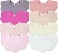 Baby Bibs Muslin Bibs 8 Pack for Drooling and Teething for Unisex Girls Boys by DOSMINE