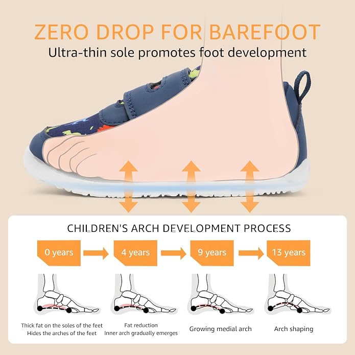 Toddler Wide Toe Box Barefoot Shoes Boys Girls Zero Drop, Baby First Walking - Image 5