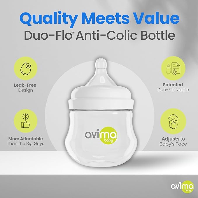 Avima Baby 4 oz Anti Colic Baby Bottles - Image 5