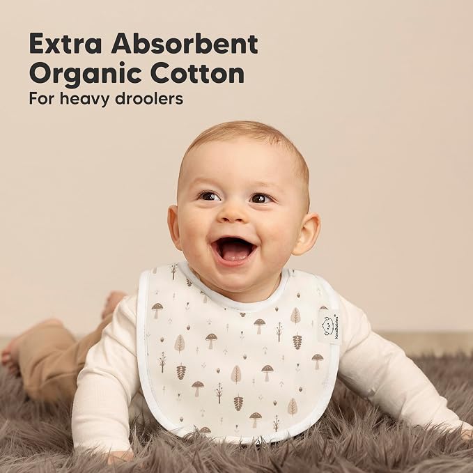 8-Pack Organic Baby Bibs for Boys, Girls - Image 5