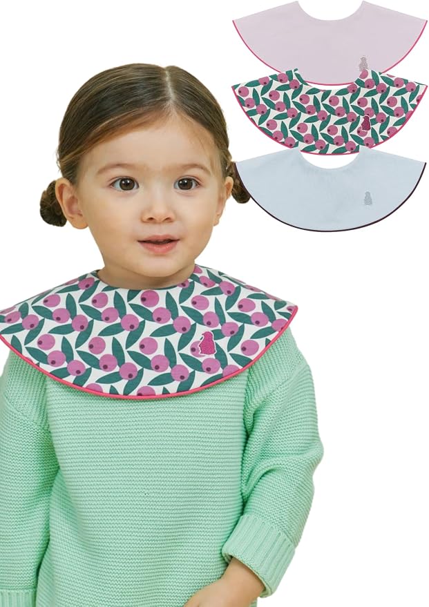 Konny Baby Bibs Set, 360 ​​° Rotate, Soft and Absorbent Bandana Drooling by Konny