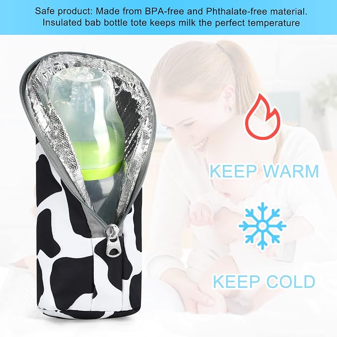 Accmor Baby Bottle Cooler Tote Bags, Insulated Breastmilk Cooler Bag, Nursing - Image 3