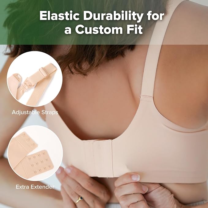 haakaa Nursing Bras for Breastfeeding, Ultra Comfort Jelly Strip“ Supportive - Image 6