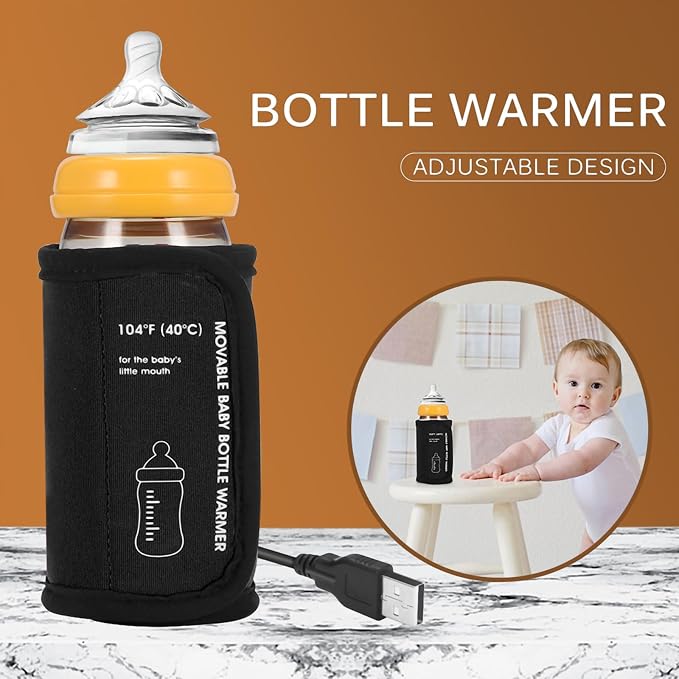 Portable Bottle Warmer for Travel, Car Baby Bottle Warmer USB Powered Portable - Image 7