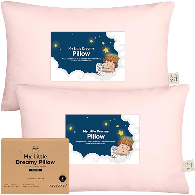 KeaBabies 2-Pack Toddler Pillow 13x18 by KeaBabies