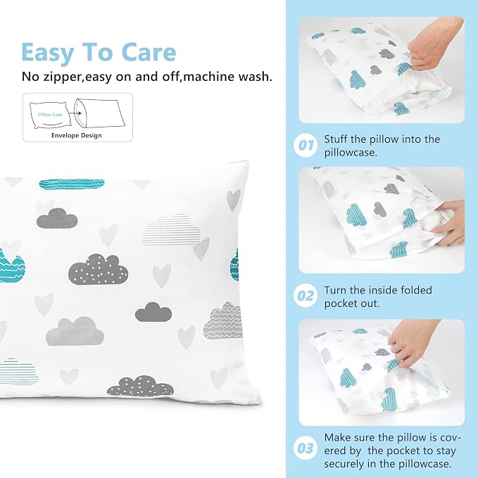 TILLYOU Toddler Pillowcase 2 Pack - Image 5
