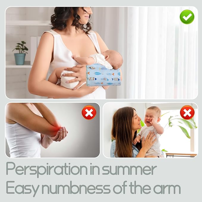 ROYALAY Arm Pillow for Feeding Baby, Soft Cotton Bottle Breast Feeding Pillows - Image 7