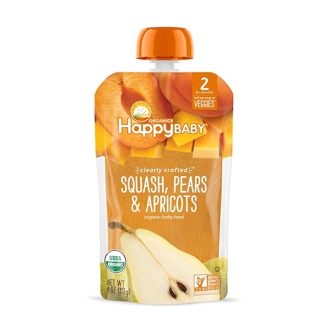 Happy Baby Organics Stage 2 Baby Food Pouches, Gluten Free, Vegan & Healthy - Image 6