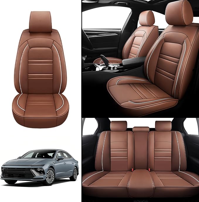 Seat Covers for Hyundai Car Sonata 2002-2025 | 5-Seats Leather Seat Covers - Image 2