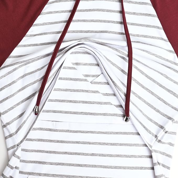 GINKANA Women's Nursing Hoodie Sweatshirt Long Sleeves Breastfeeding Maternity - Image 3