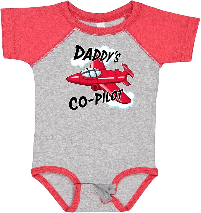 inktastic Daddys Co-Pilot for Fathers Day Baby Bodysuit by Inktastic