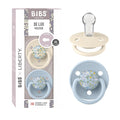 BIBS De Lux Liberty Soother 2-Pack, BPA Free Dummy Pacifier, Round Nipple. by BIBS