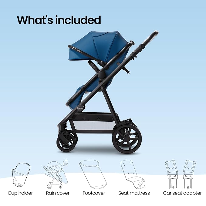 Mompush Meteor2 Baby Stroller 2-in-1 - Image 8