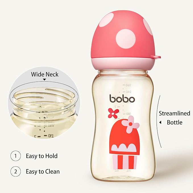 YOHKOH PPSU Baby Bottle Wide Neck, Newborn Anti-Colic Baby Bottle - Image 4