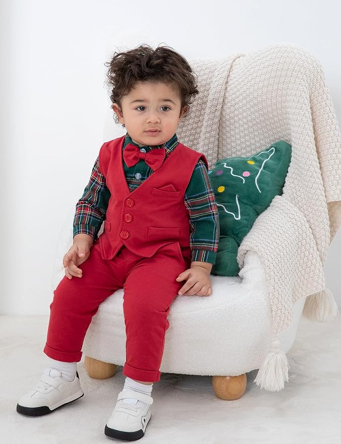 A&J DESIGN Baby Boy Suits Clothes Infant Toddler Formal Gentleman Outfits - Image 3