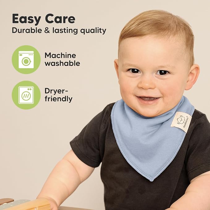 KeaBabies 10-Pack Organic Baby Bandana Bibs - Image 7