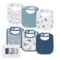 Muslin Baby Drool Bibs for Unisex Boys Girls, 6 Pack Soft Cotton Baby Bib for by LYRICHOMBABY