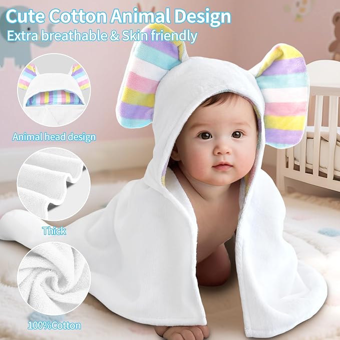 VOOVA & MOVAS Thick Baby Hooded Bath Towel - Image 4