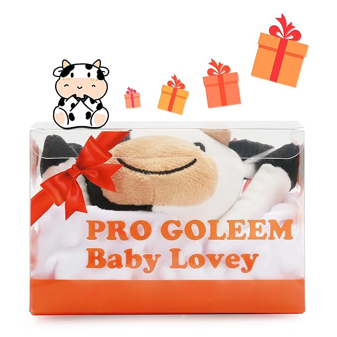 Pro Goleem Cow Security Blanket Soft Loveys - Image 7